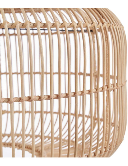 Grand Abat-jour bohème 55 cm Rotin Naturel Tressé The Arun 