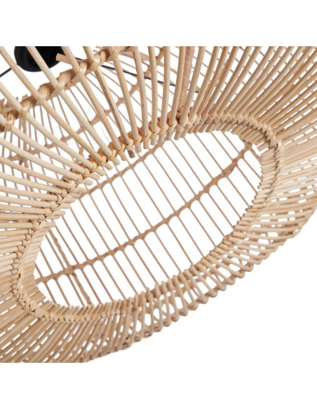 Grand Abat-jour bohème 55 cm Rotin Naturel Tressé The Arun 