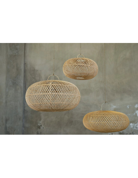 Abat jour original XL pour suspension 60 cm en Rotin Naturel The Wholly 