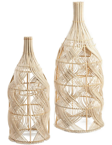 Abat-jour pour suspension 30 cm Rotin Naturel The Garaffa 