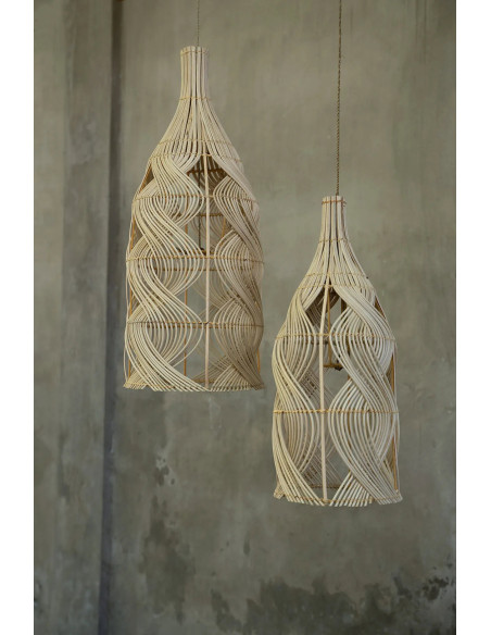 Abat-jour pour suspension 30 cm Rotin Naturel The Garaffa 