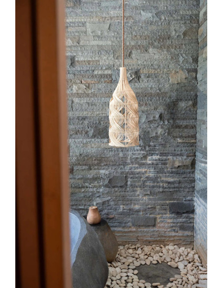 Abat-jour pour suspension 30 cm Rotin Naturel The Garaffa 