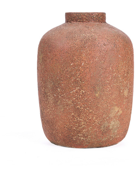 Grand Vase style brut organique Jarre H 40 cm Terre cuite Terracotta Vieilli The Clay Echo 