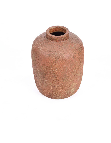 Grand Vase style brut organique Jarre H 40 cm Terre cuite Terracotta Vieilli The Clay Echo 