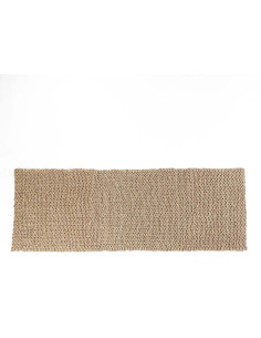 Grand Tapis de couloir bord de mer Rectangulaire 70x200 Sisal Naturel Tressé The Sizali 