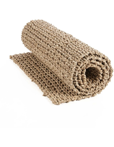 Grand Tapis de couloir bord de mer Rectangulaire 70x200 Sisal Naturel Tressé The Sizali 