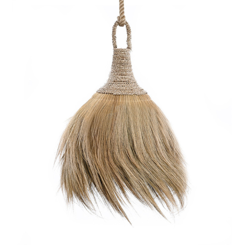 Abat jour Bohème chic pour suspension 50 cm en Herbe Medong Naturel The Makiki 