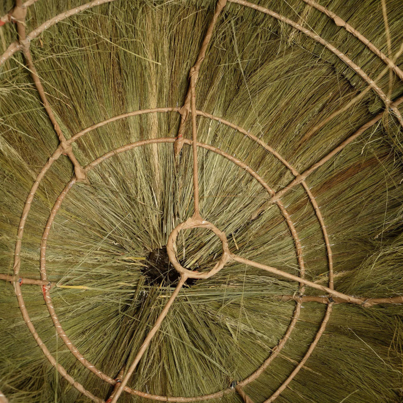 Abat jour Bohème chic pour suspension 50 cm en Herbe Medong Naturel The Makiki 