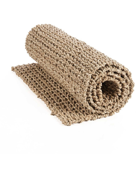 Grand Tapis de couloir bord de mer Rectangulaire 70x200 Sisal Naturel Tressé The Sizali 