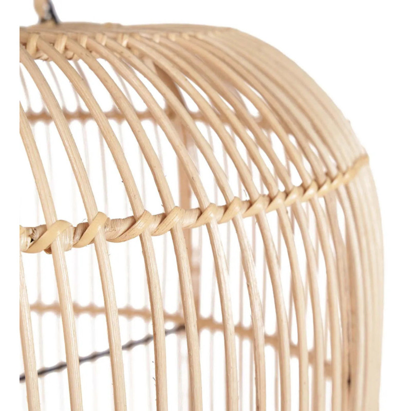 Grand Abat-jour bohème chic Hauteur 80 cm Rotin Naturel Tressé The Bozelo 