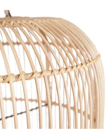 Grand Abat-jour bohème chic Hauteur 80 cm Rotin Naturel Tressé The Bozelo 