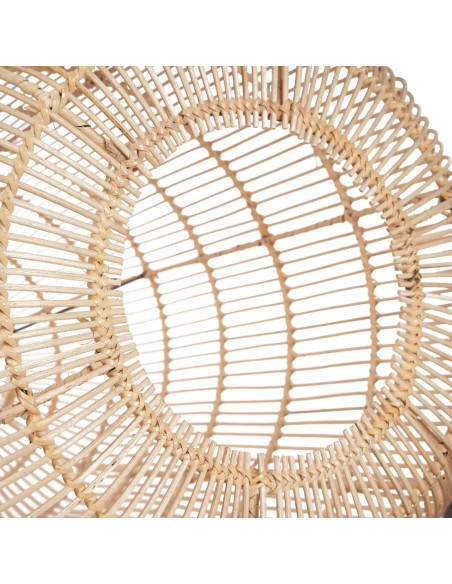 Grand Abat-jour bohème chic Hauteur 80 cm Rotin Naturel Tressé The Bozelo 