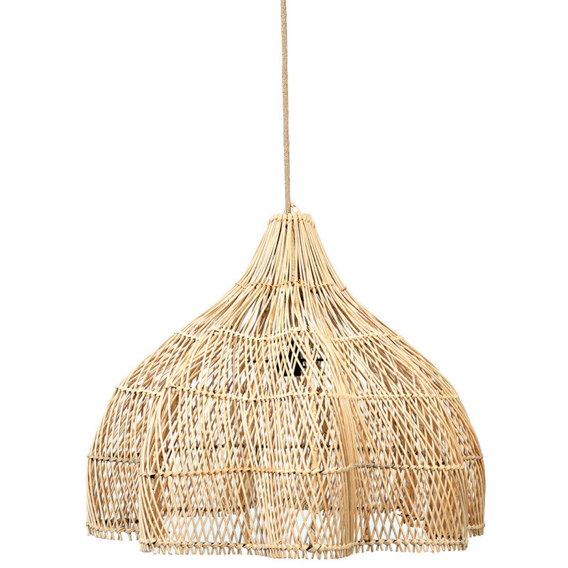 Abat jour original pour suspension 60 cm en Rotin Naturel The Whipped 