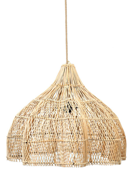 Abat jour original pour suspension 60 cm en Rotin Naturel The Whipped 