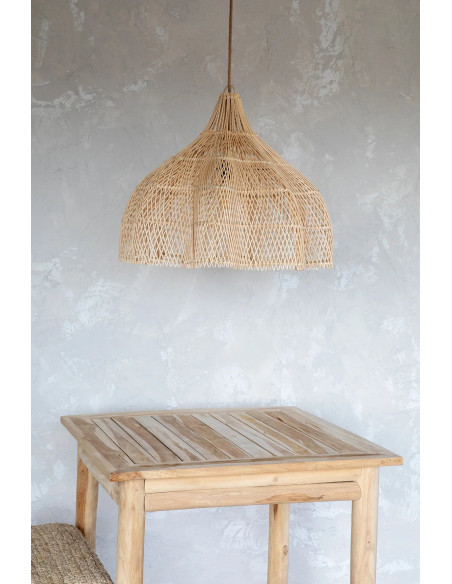 Abat jour original pour suspension 60 cm en Rotin Naturel The Whipped 