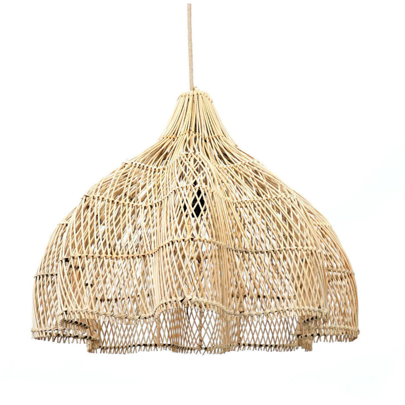 Abat jour original pour suspension 60 cm en Rotin Naturel The Whipped 