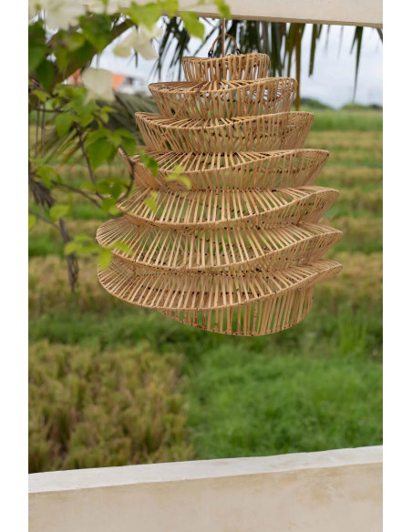 Abat-jour pour suspension 55 cm Rotin Naturel The Good Vibes 