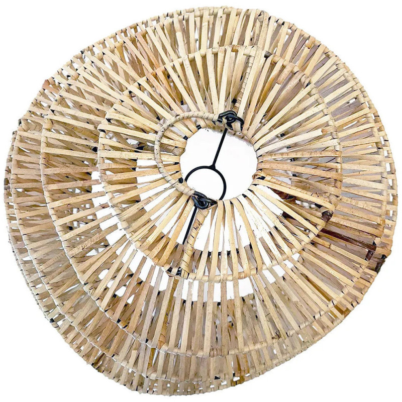 Abat-jour pour suspension 55 cm Rotin Naturel The Good Vibes 