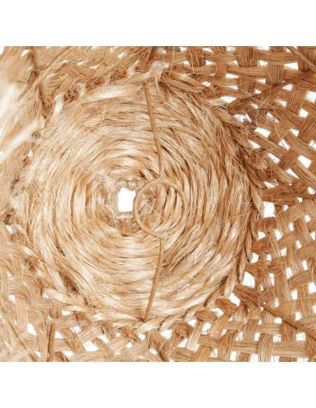 Abat-jour pour suspension 53 cm Herbe d'Abaca Naturel avec franges The Jelly Fish 