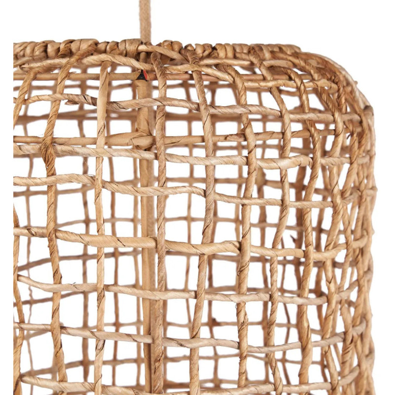 Grand Abat-jour bohème original Hauteur 130 cm Feuille de bananier Naturel Tressé The GuanYin 