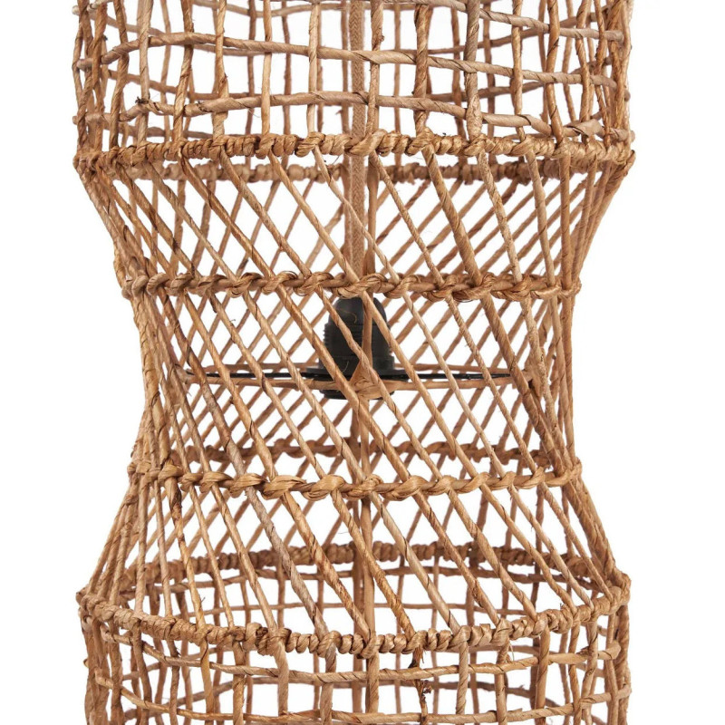 Grand Abat-jour bohème original Hauteur 130 cm Feuille de bananier Naturel Tressé The GuanYin 