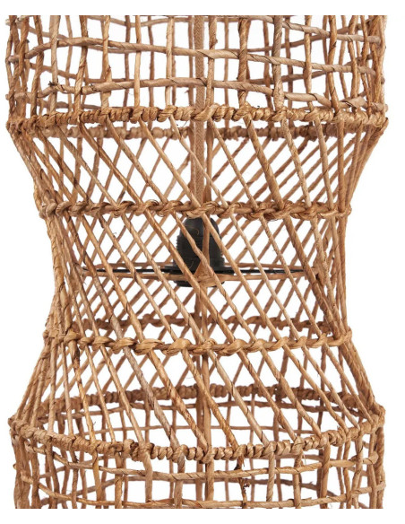 Grand Abat-jour bohème original Hauteur 130 cm Feuille de bananier Naturel Tressé The GuanYin 