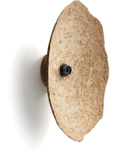 Grande Applique murale organique chic D 60 cm Papier mâché Brun terre The Sahara Glow 