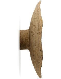 Grande Applique murale organique chic D 60 cm Papier mâché Brun terre The Sahara Glow 