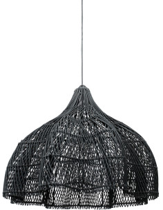 Abat-jour pour suspension 60 cm Rotin Noir The Whipped 