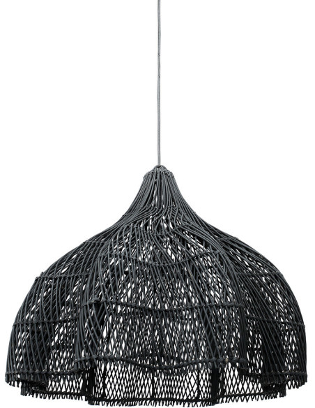 Abat-jour pour suspension 60 cm Rotin Noir The Whipped 