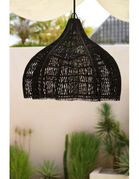 Abat-jour pour suspension 60 cm Rotin Noir The Whipped 