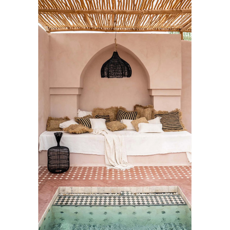 Abat-jour pour suspension 60 cm Rotin Noir The Whipped 