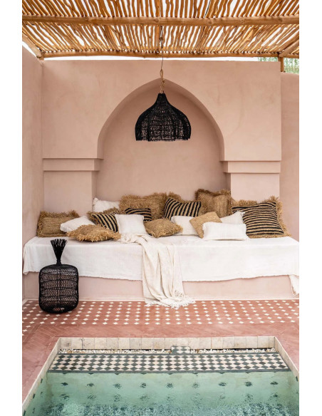 Abat-jour pour suspension 60 cm Rotin Noir The Whipped 