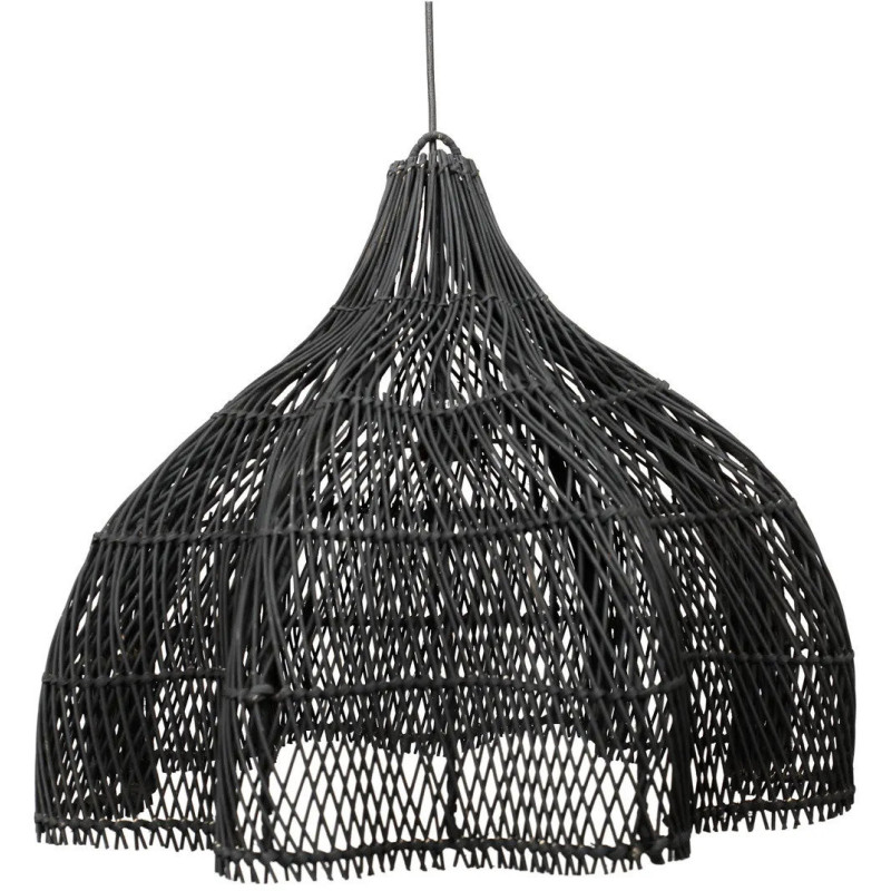 Abat-jour pour suspension 60 cm Rotin Noir The Whipped 
