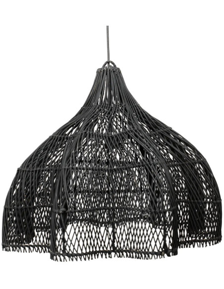 Abat-jour pour suspension 60 cm Rotin Noir The Whipped 