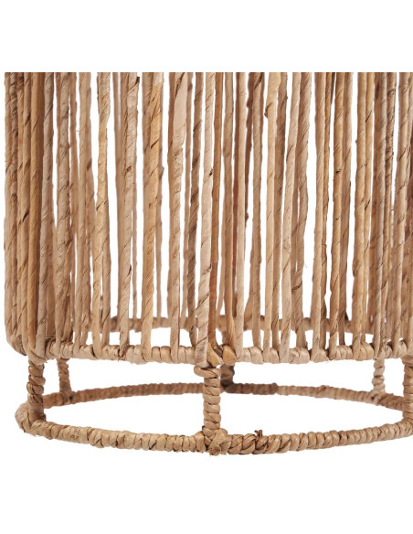 Grand Abat-jour bohème cylindre Hauteur 116 cm Feuille de bananier Naturel Tressé The Takuhanki 