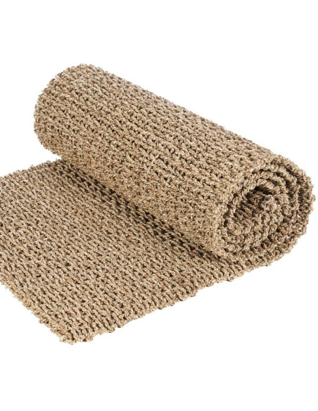 Grand Tapis de couloir bord de mer Rectangulaire 70x270 Sisal Naturel Tressé The Sizali 
