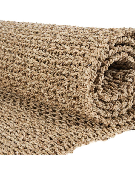 Grand Tapis de couloir bord de mer Rectangulaire 70x270 Sisal Naturel Tressé The Sizali 