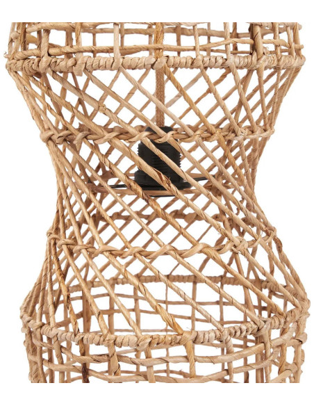 Grand Abat-jour bohème original Hauteur 100 cm Feuille de bananier Naturel Tressé The GuanYin 