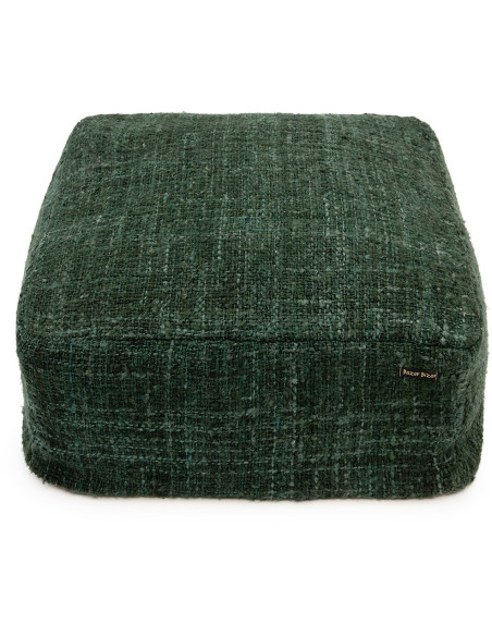 Pouf original ethnic chic Carré en Coton Vert The Oh My Gee 