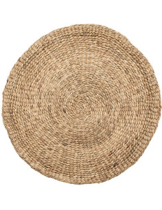 Tapis Rond 90 cm en Jacinthe d'eau Naturel The Water Hyacinth 