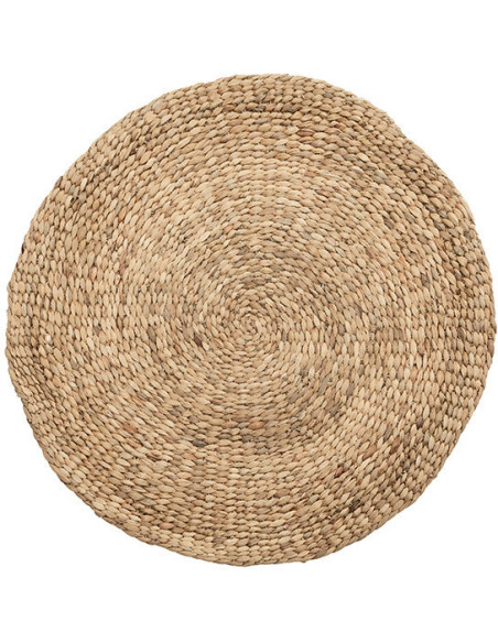 Tapis Rond 90 cm en Jacinthe d'eau Naturel The Water Hyacinth 