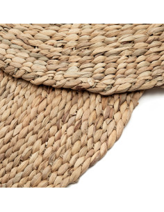 Tapis Rond 90 cm en Jacinthe d'eau Naturel The Water Hyacinth 