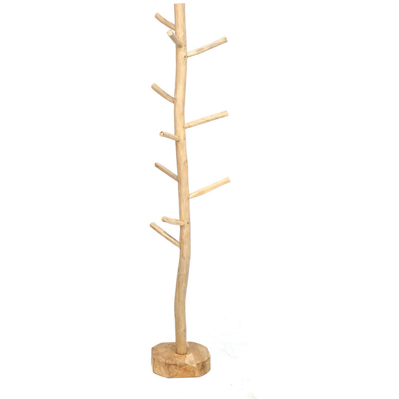 Porte manteaux original en Bois de teck Naturel The Coat Hanger 