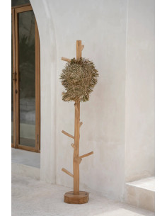 Porte manteaux original en Bois de teck Naturel The Coat Hanger 
