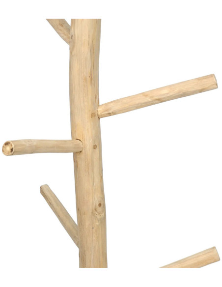 Porte manteaux original en Bois de teck Naturel The Coat Hanger 