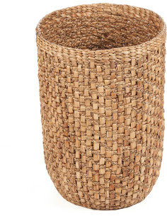 Panier de rangement bohème Rond 44 cm Feuille de bananier Naturel Tressé The Rumih 