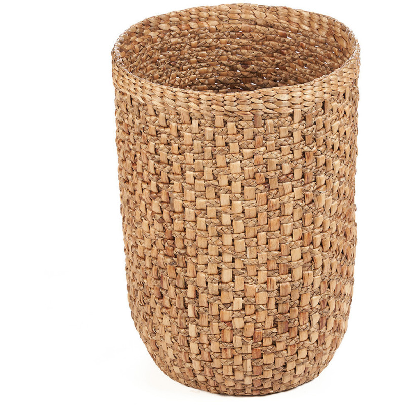 Panier de rangement bohème Rond 44 cm Feuille de bananier Naturel Tressé The Rumih 
