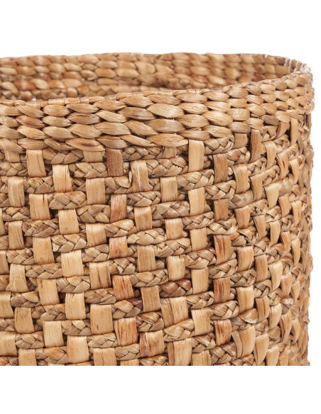 Panier de rangement bohème Rond 44 cm Feuille de bananier Naturel Tressé The Rumih 