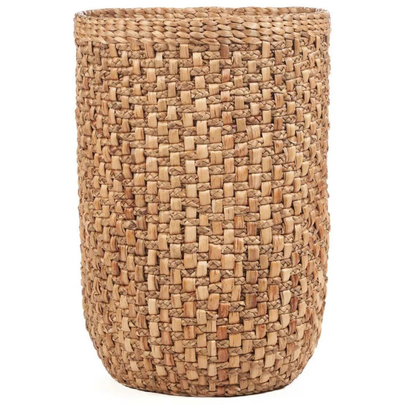 Panier de rangement bohème Rond 44 cm Feuille de bananier Naturel Tressé The Rumih 